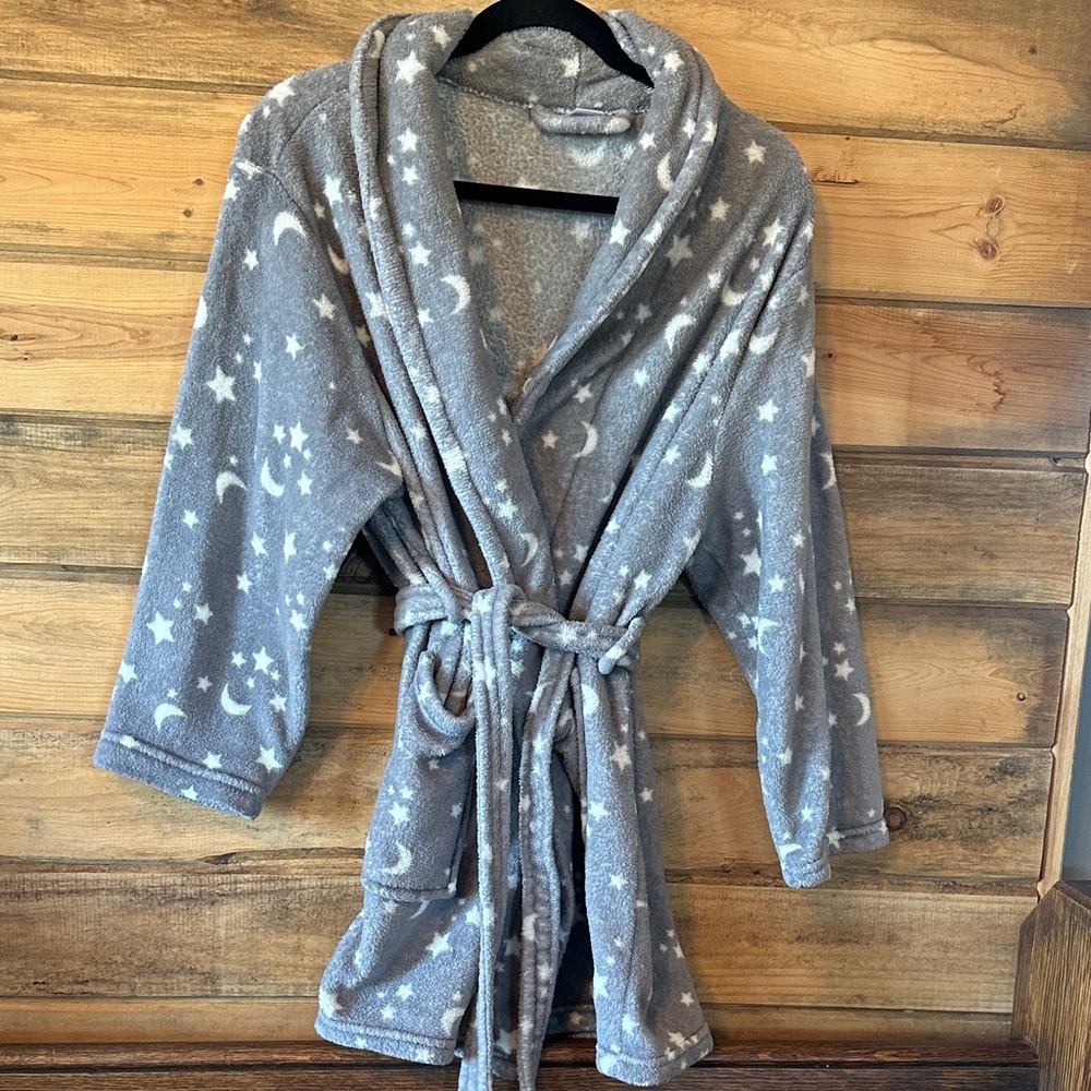 Just Be Gray Plush Robe
